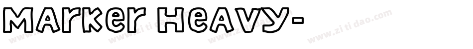 Marker Heavy字体转换